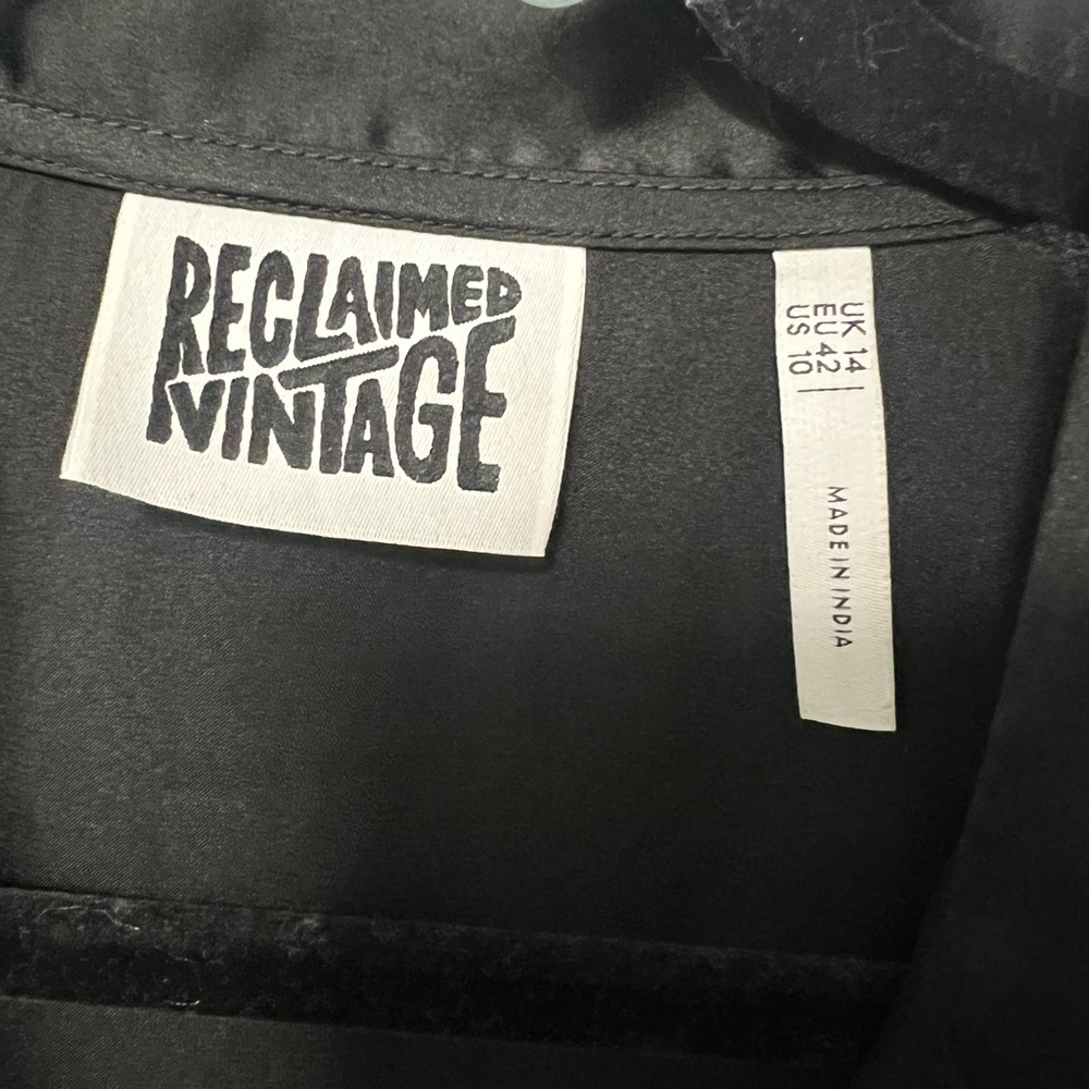 Reclaimed Vintage Cropped Silky Blouse
